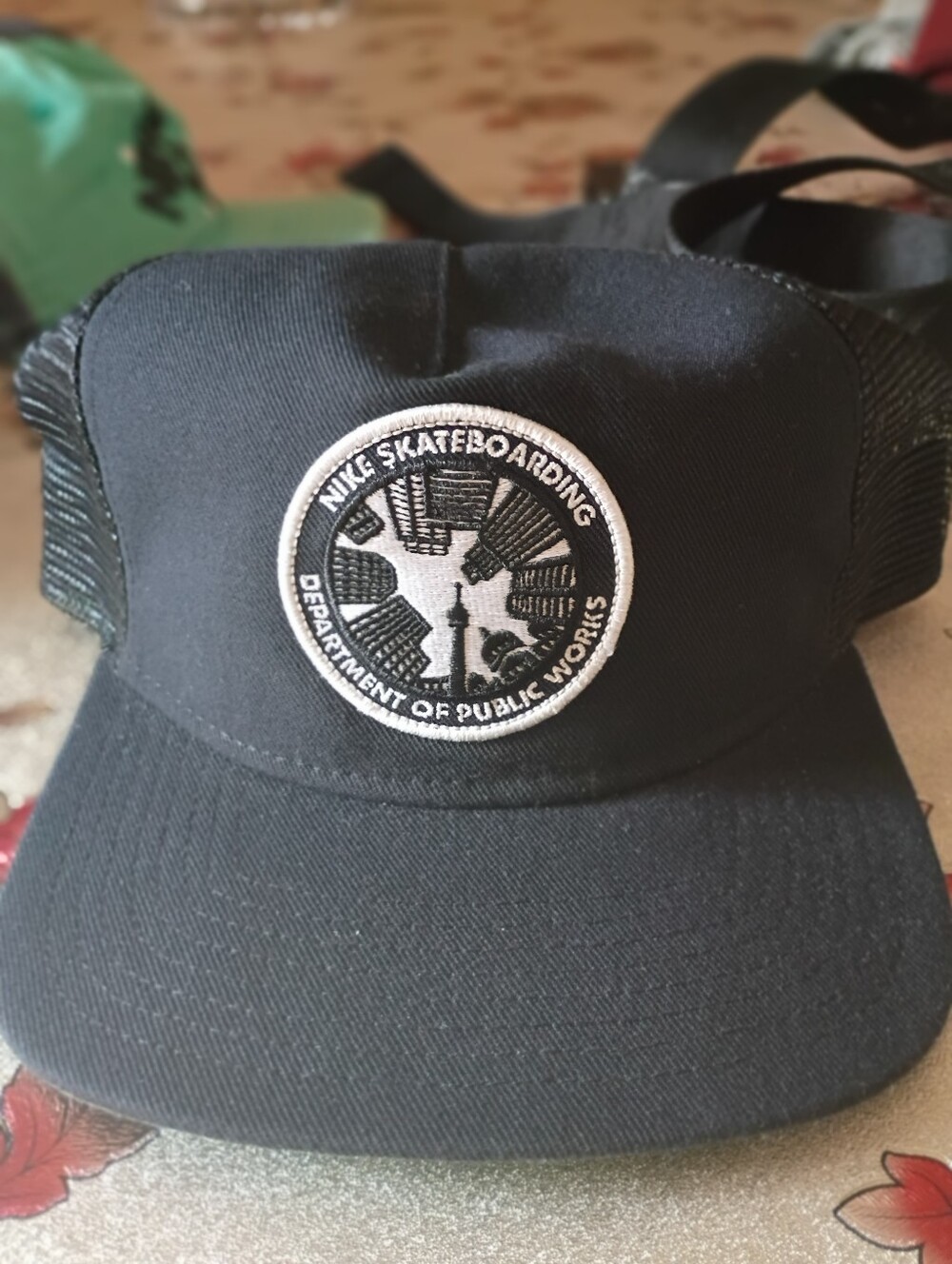 Nike Skateboarding Department Of Public Works Black Trucker Hat